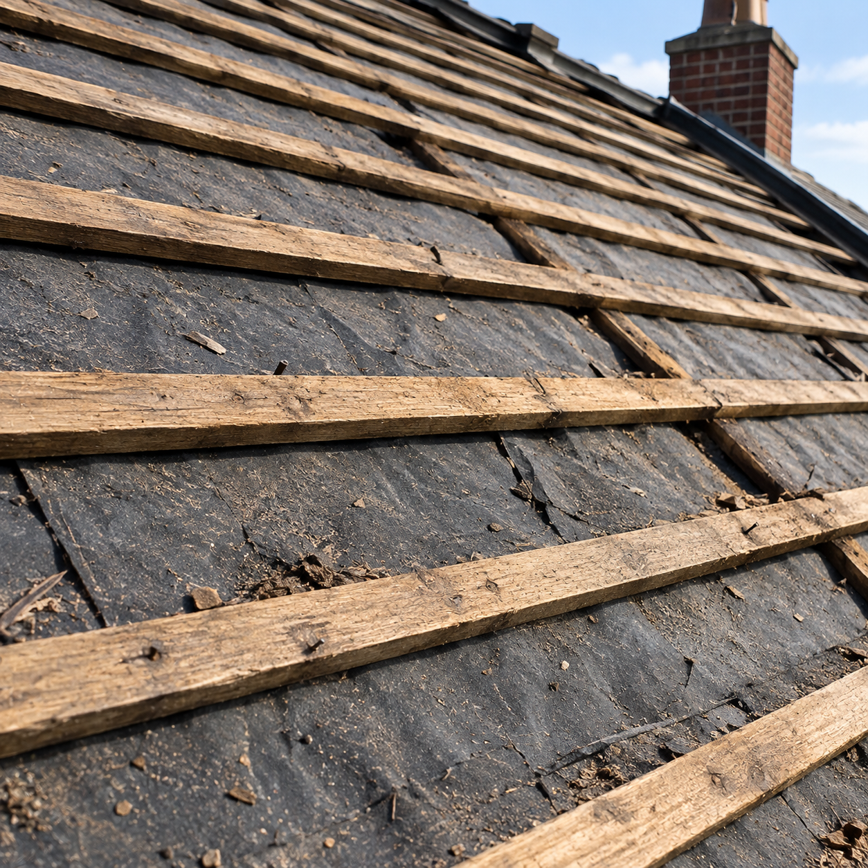 Roof repair work