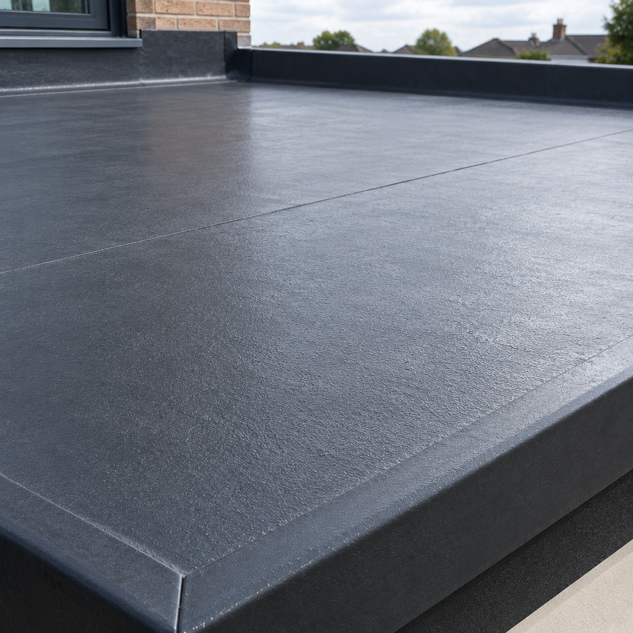 Flat roof installation